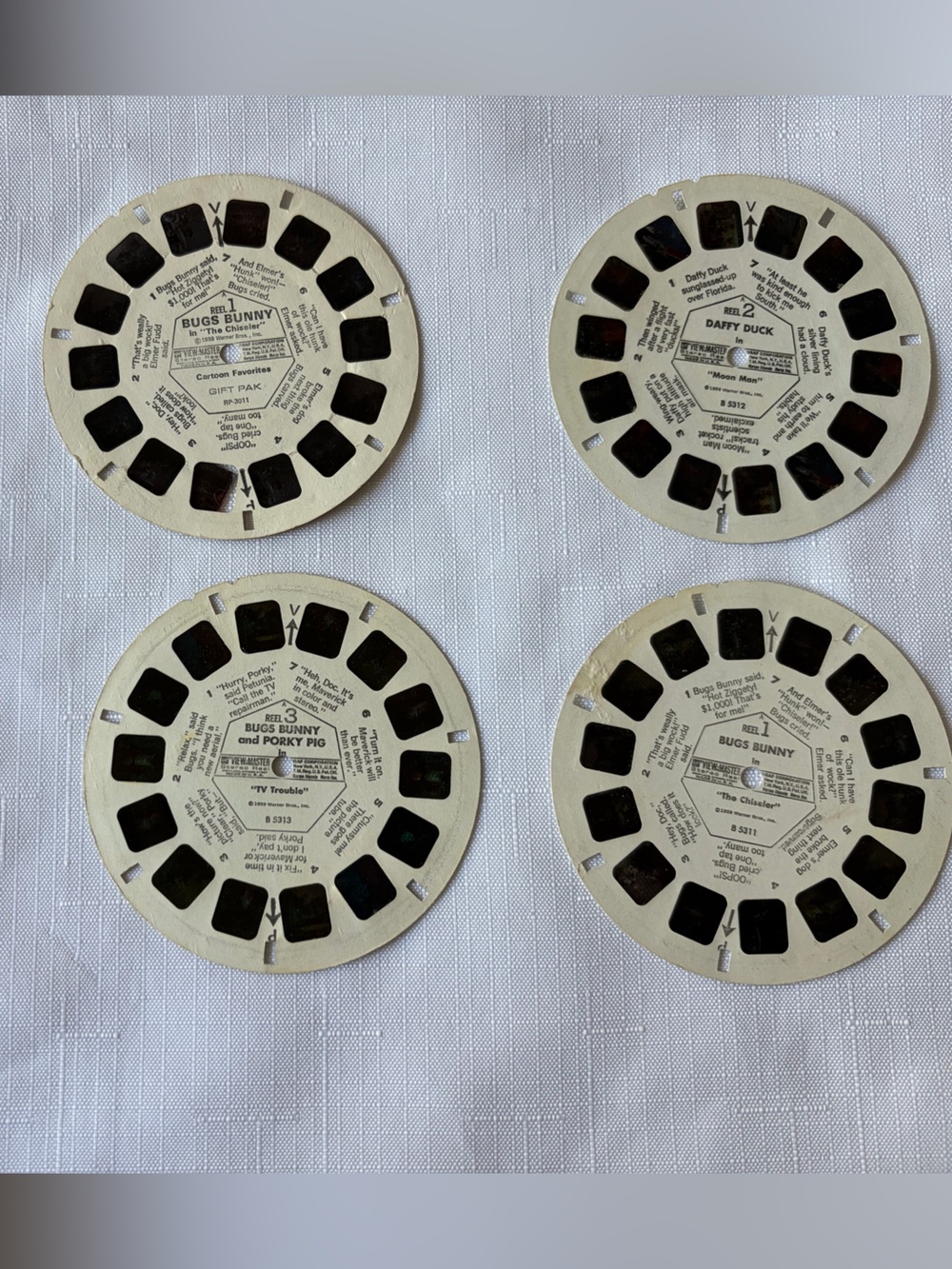 Bugs bunny and daffy duck Vintage View-Master Reels